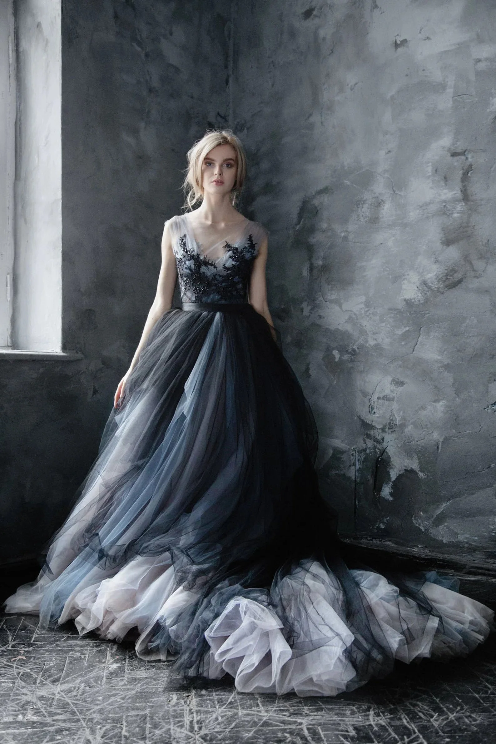 Blue Goth Dress Devoured Dress DivineDarkness- Online Shop Voor