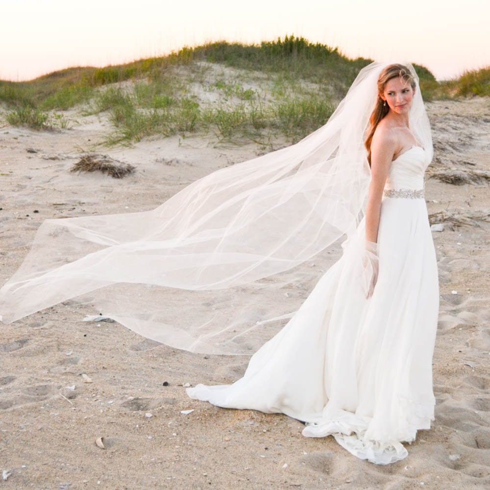 TailoredTulle Cascading Pearl Veil- Elbow, Fingertip, Waltz or Cathedral Length