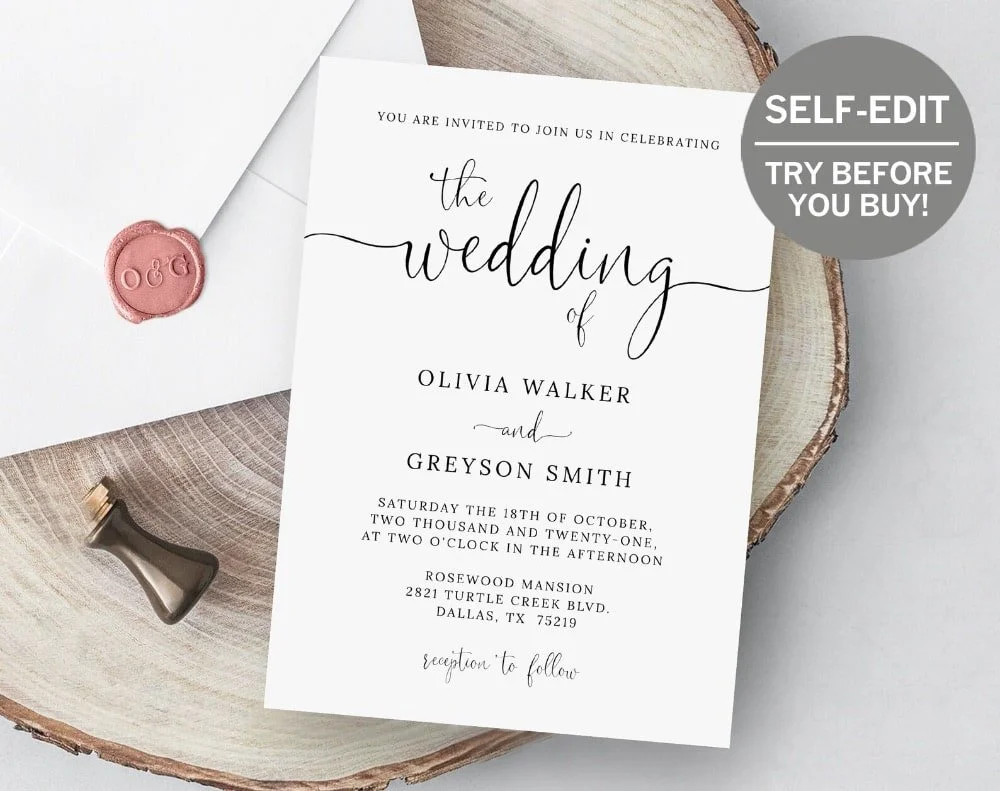 inexpensive wedding invitations Black Friday Online, image size:1000x791