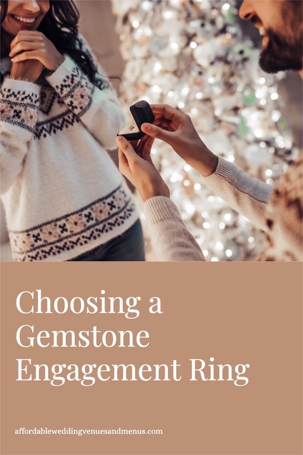Choosing a Gemstone Engagement Ring Pin