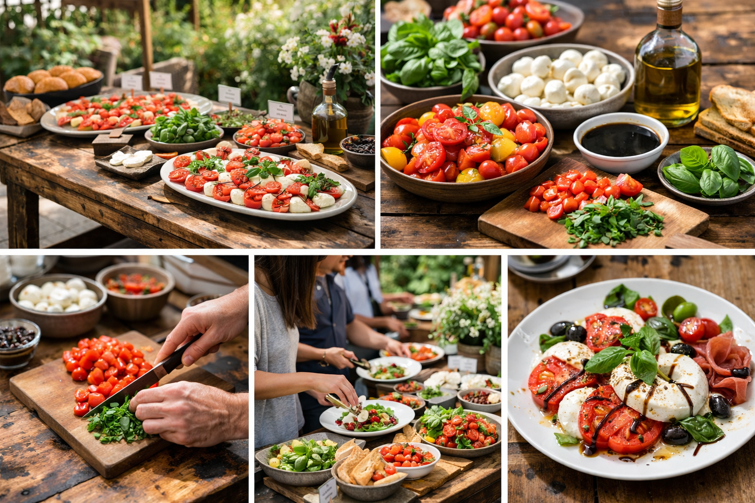 Personal Guide to a Fresh Caprese Salad Bar for Weddings