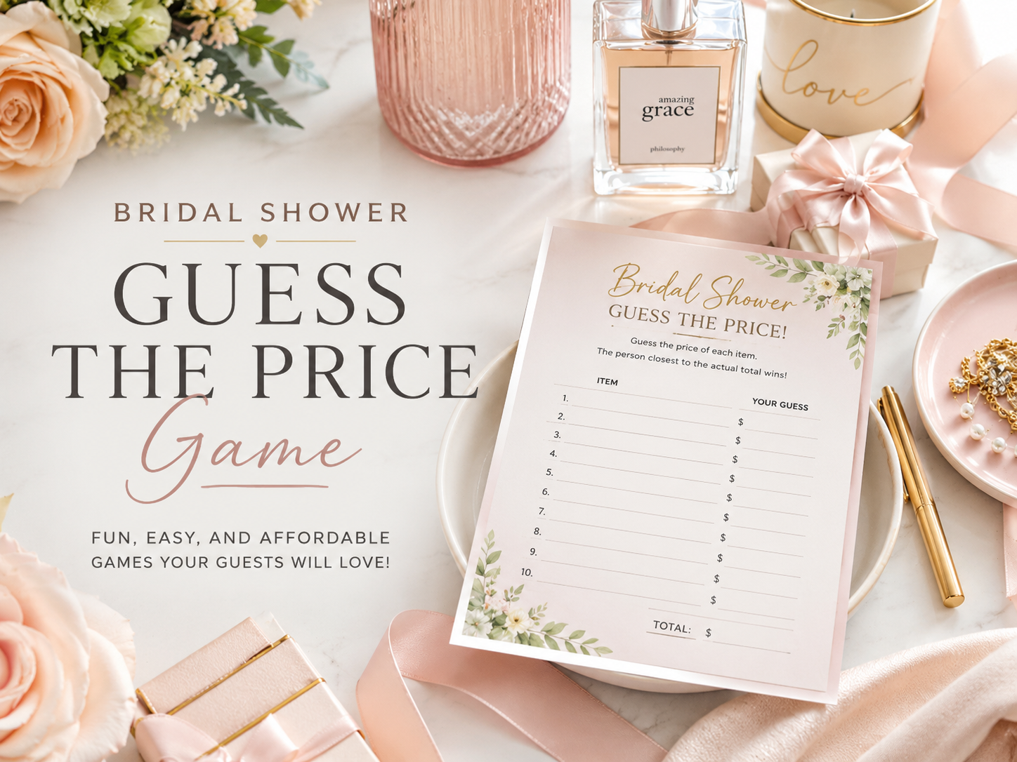 Bridal Shower Guess the Price Game: Rules, Questions &amp; Prizes