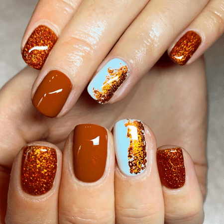 Burnt Orange Nail Polish Is Trending For Pumpkin Spice Season, And We Can't  Get Enough