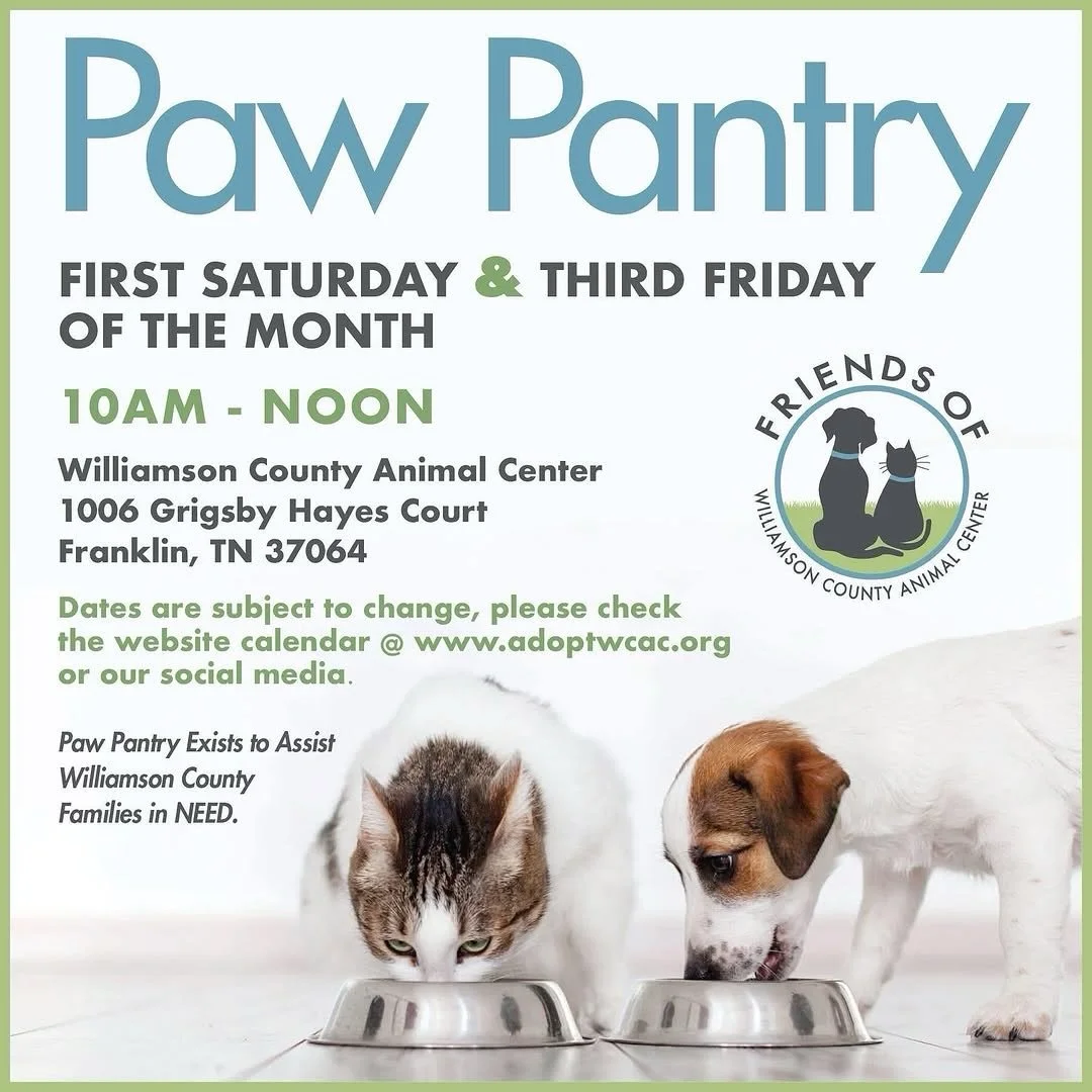 Paw Pantry is this Saturday!

We know times can be financially tough, and we want our community to know that help is still available for those needing a little extra support to care for their pets.

🐾 Our Fairview Paw Pantry location has closed, but