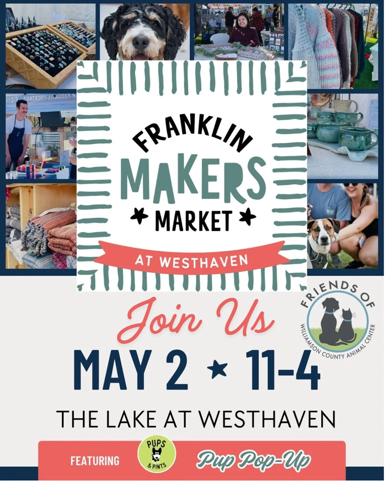 Mark your calendar&mdash;May 2nd, 11&ndash;4&mdash;and come see us at the Makers Market in Westhaven 🐾

We&rsquo;ll be there with:
&bull; T-shirts for sale
&bull; Fun promo giveaways (while they last 👀)

And honestly&hellip; it&rsquo;s not just abo