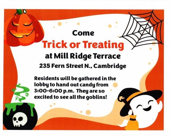 Trick or Treating at Mill Ridge Terrace!