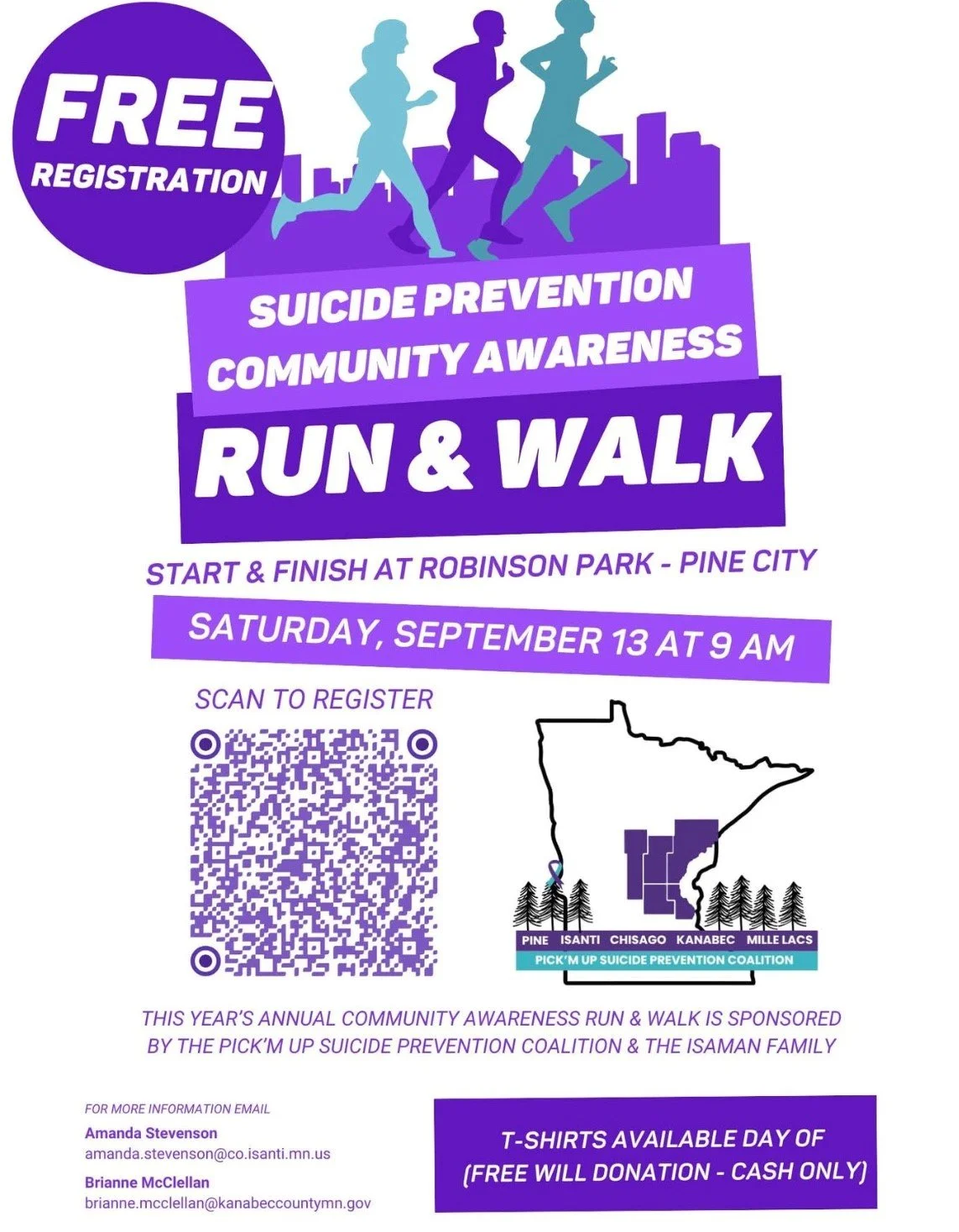 Suicide Prevention Community Awareness Run & Walk