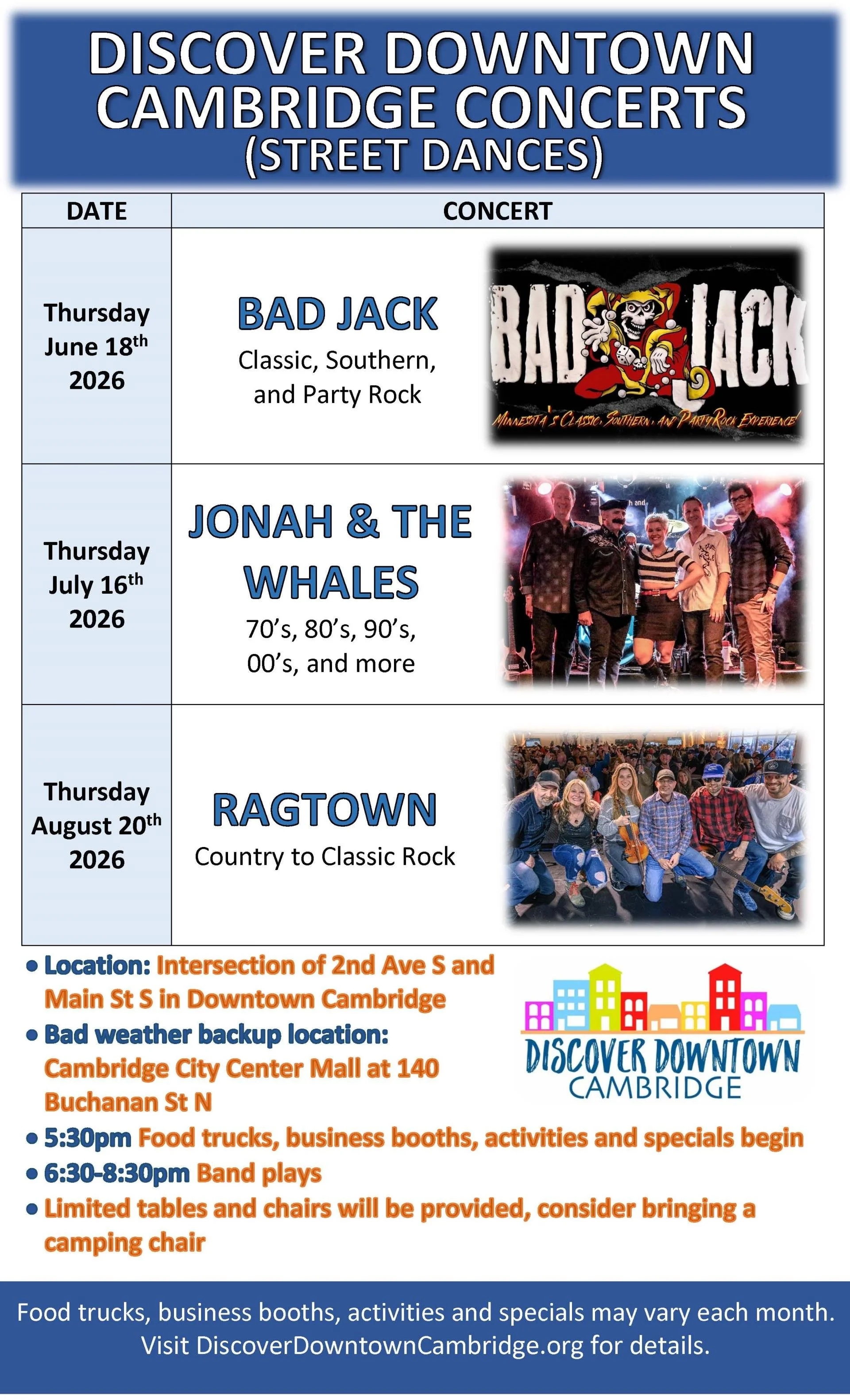 Discover Downtown Cambridge Concerts (Street Dances)