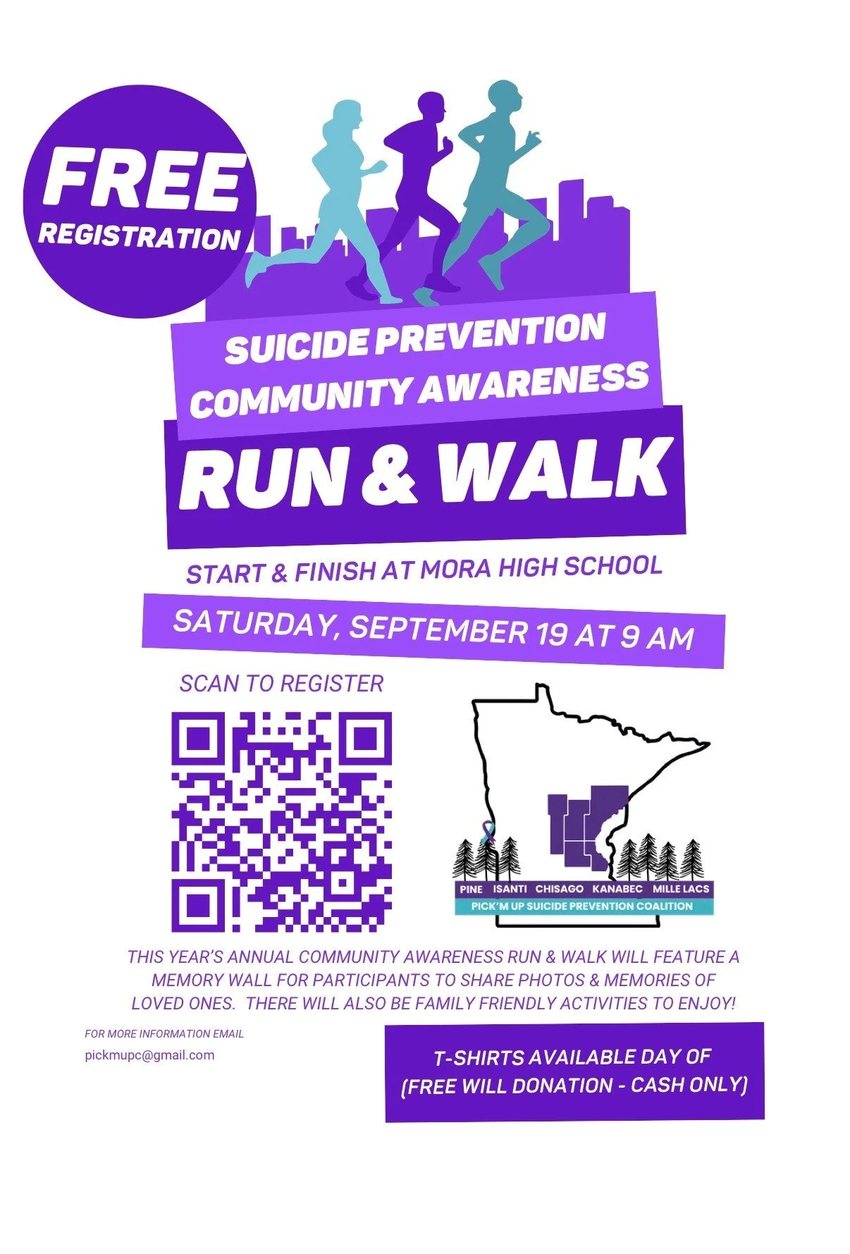 Suicide Prevention Community Awareness Run & Walk
