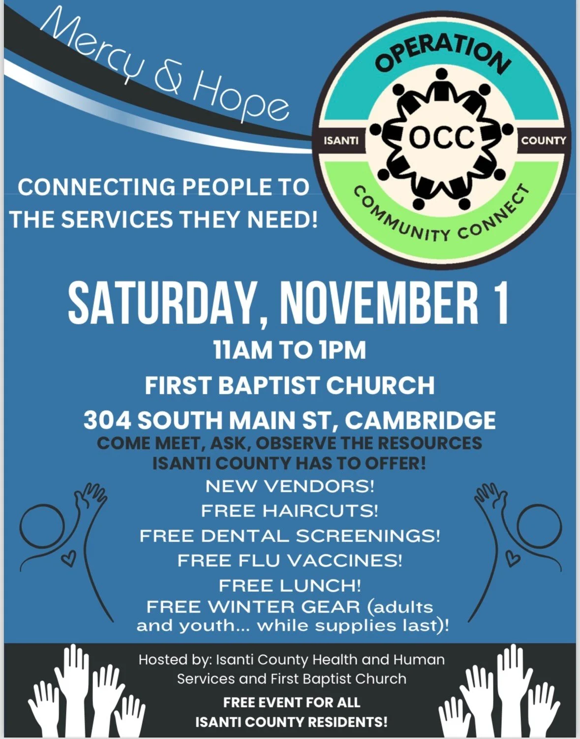Come meet, ask, observes the resources that Isanti County has to offer!!