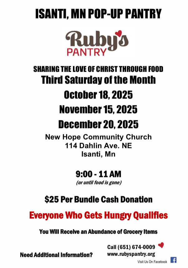 Ruby's Pantry~3rd Saturday of the Month!
