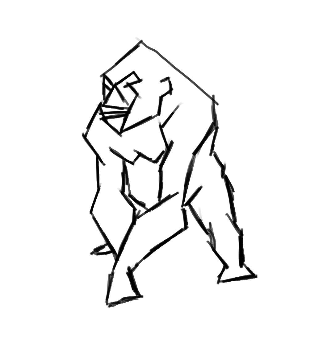 SKETCH | Gorilla Walk Cycle