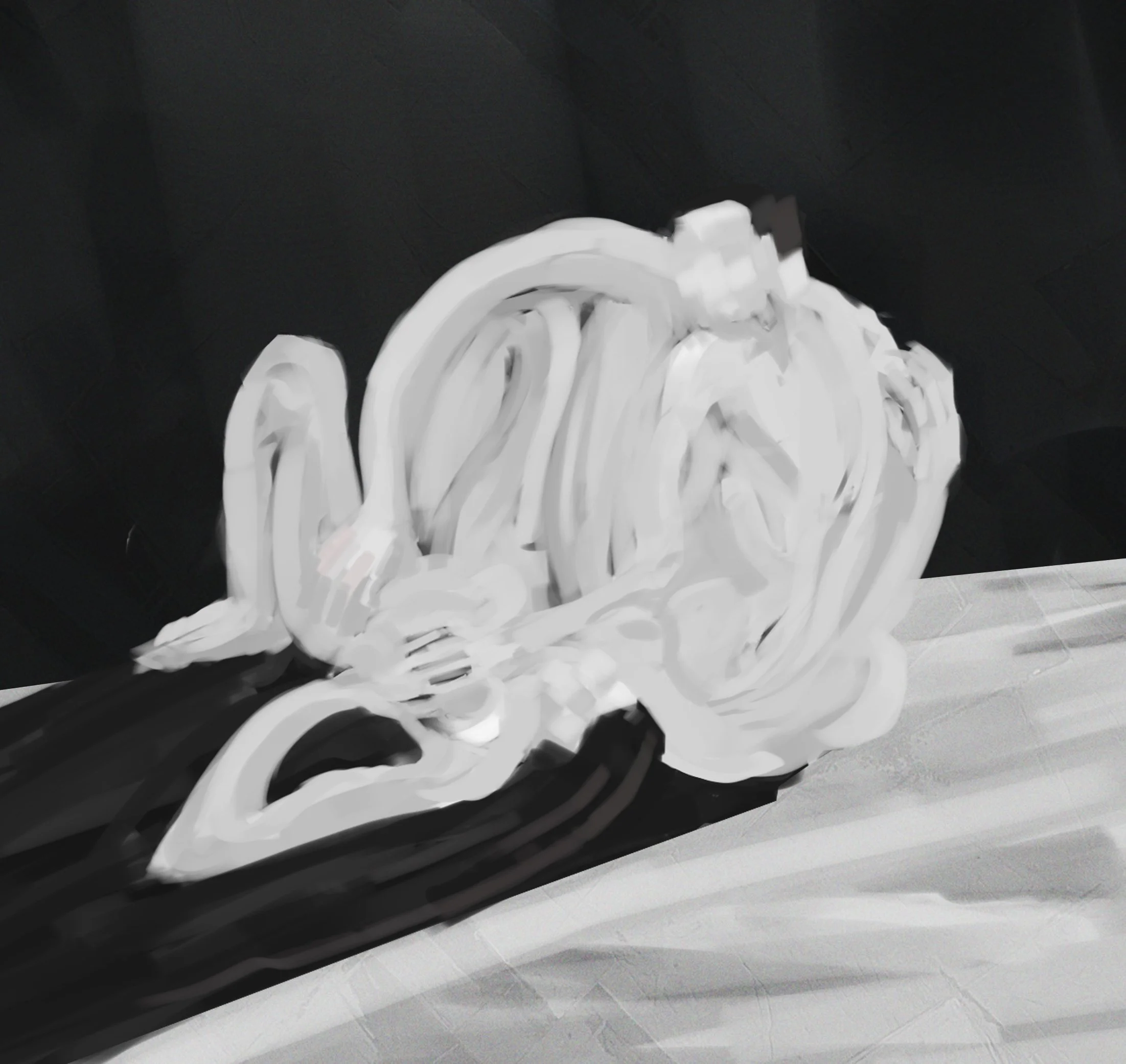 SKETCH | Lying on the Moon