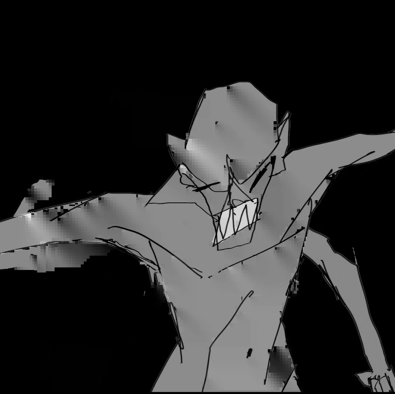 SKETCH | Plastic Cut-out Monkey