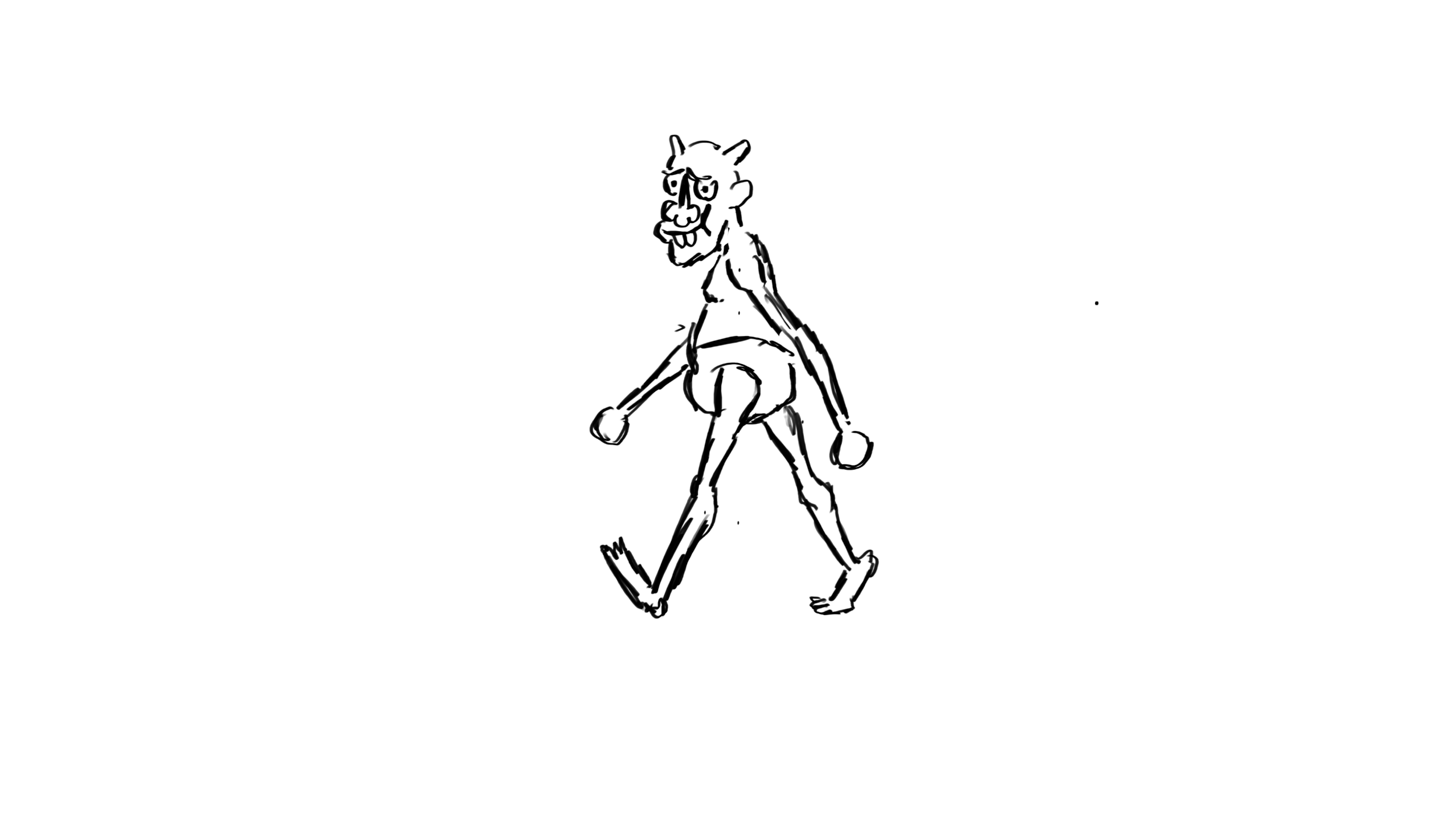 SKETCH | Demon walk cycle