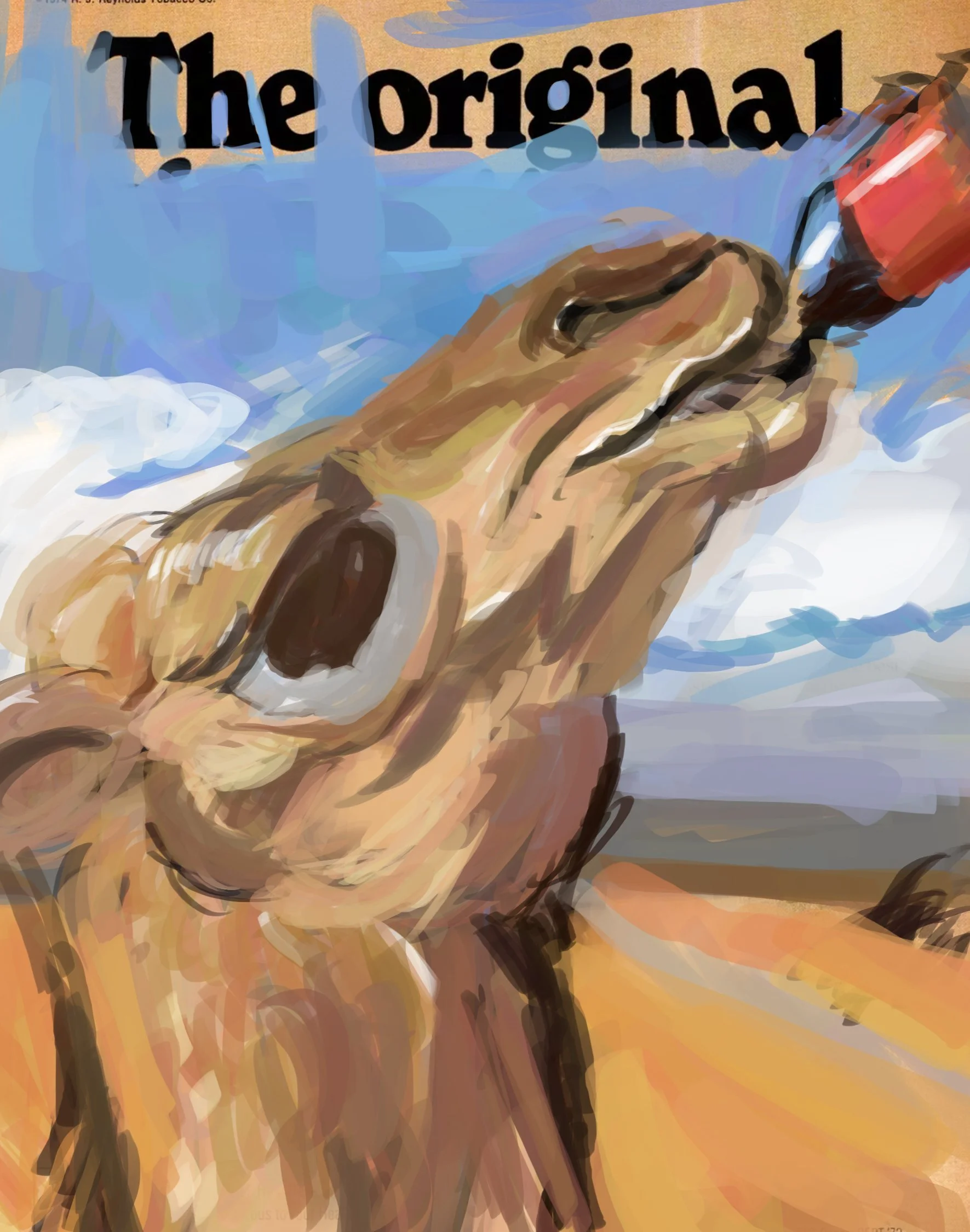 UNCLE CAMEL | Uncle Camel drinking the Original Coke