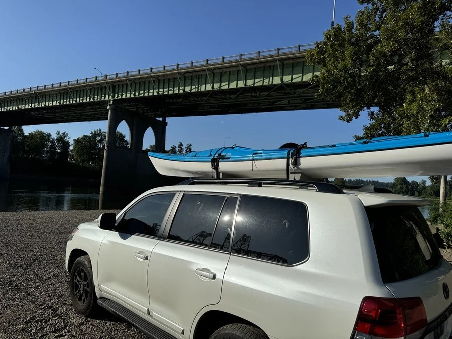 how to secure a kayak on a roof rack SUV