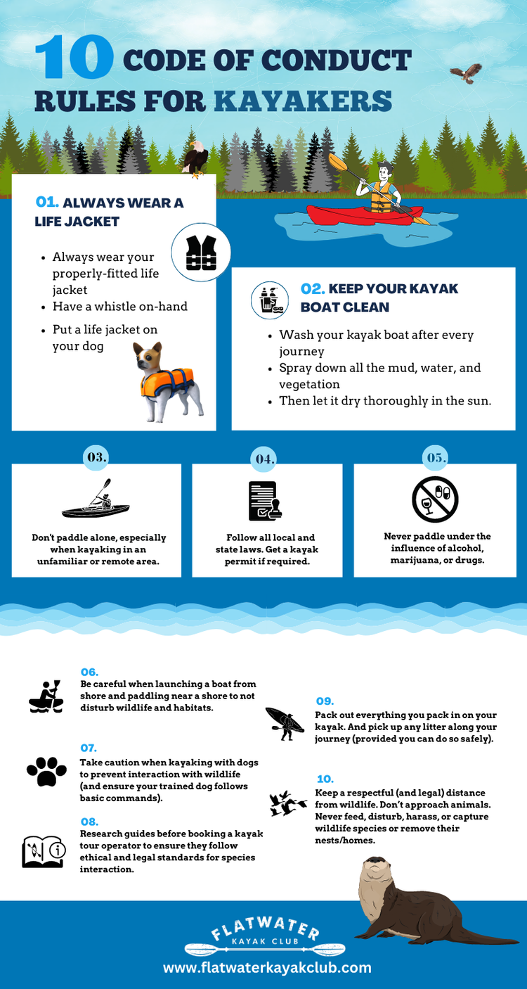10 Code of Conduct Kayaking Rules [FREE INFOGRAPHIC]