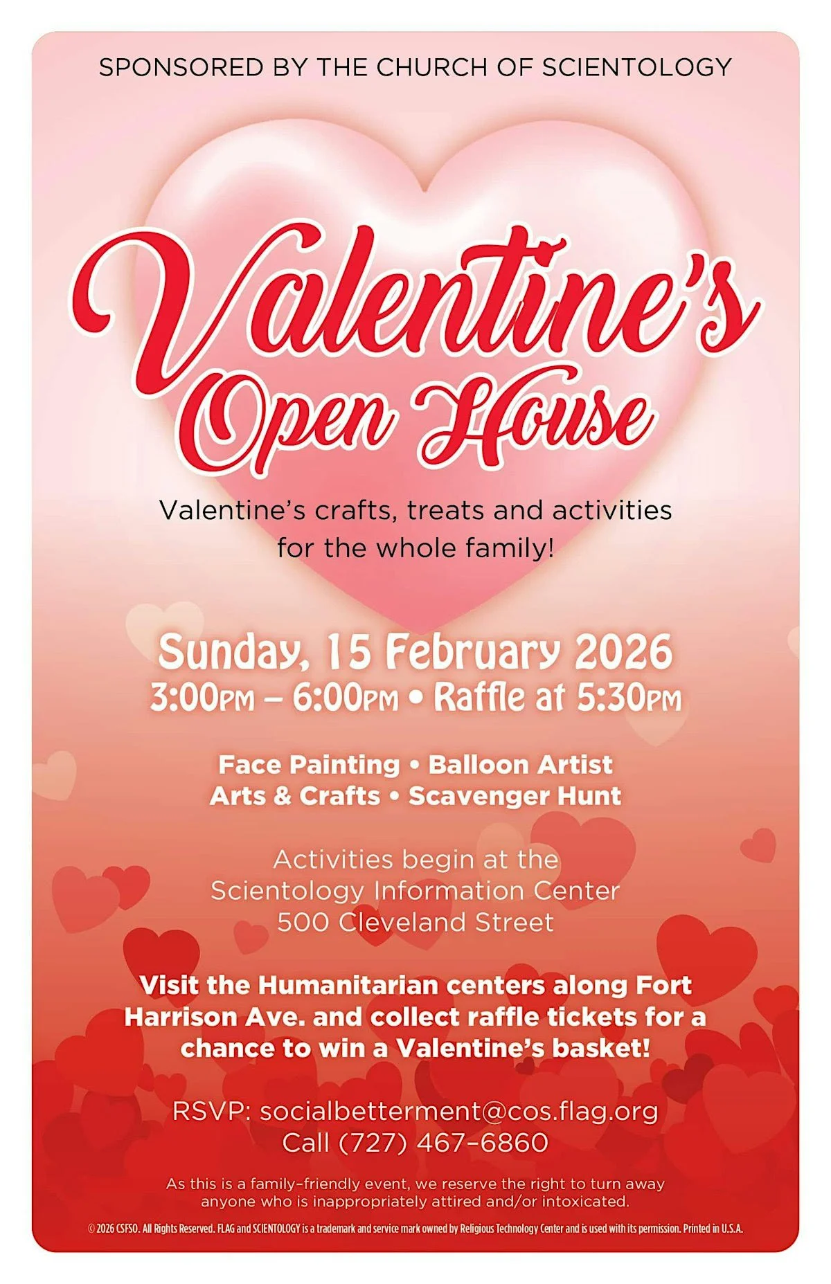 Drug-Free World - Valentine’s Day Family Open House 