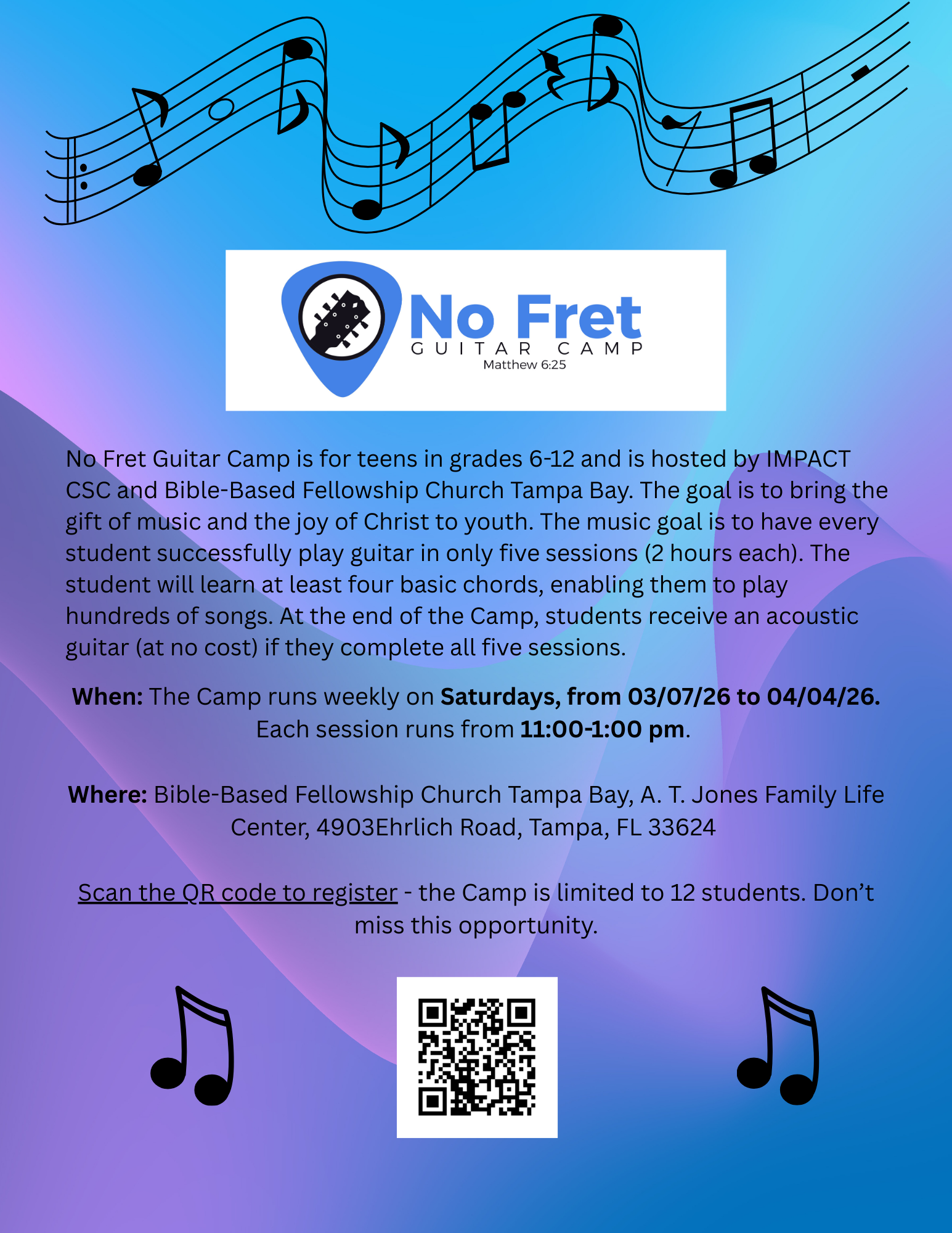 Impact SCS - No Fret Guitar Camp