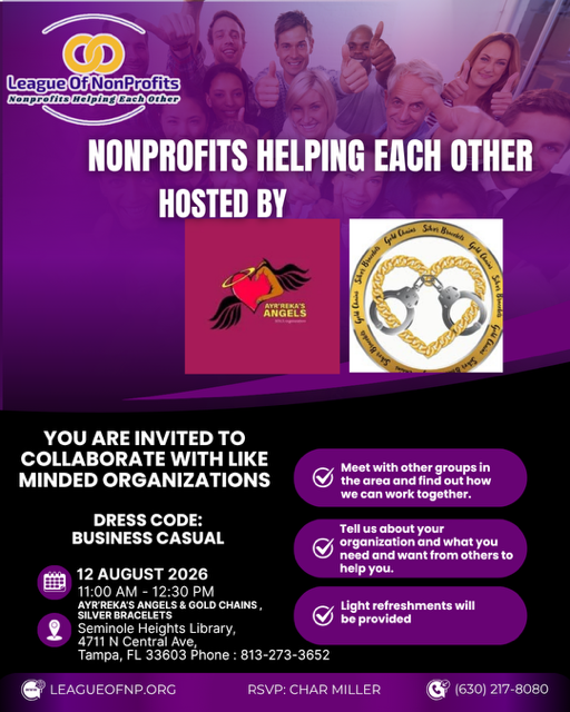 League of NonProfits - monthly meeting 