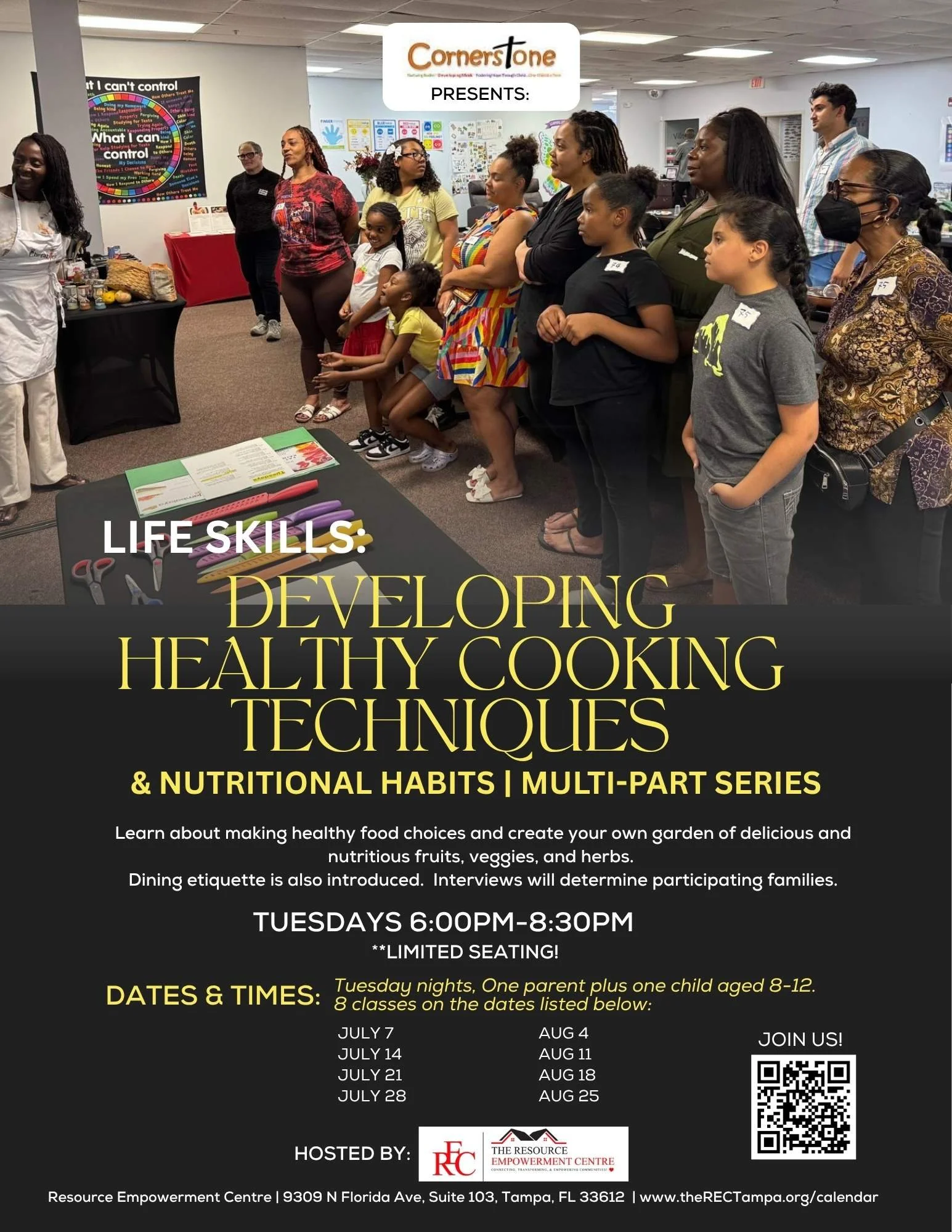 The REC and Cornerstone Ministries - Healthy Cooking CLasses