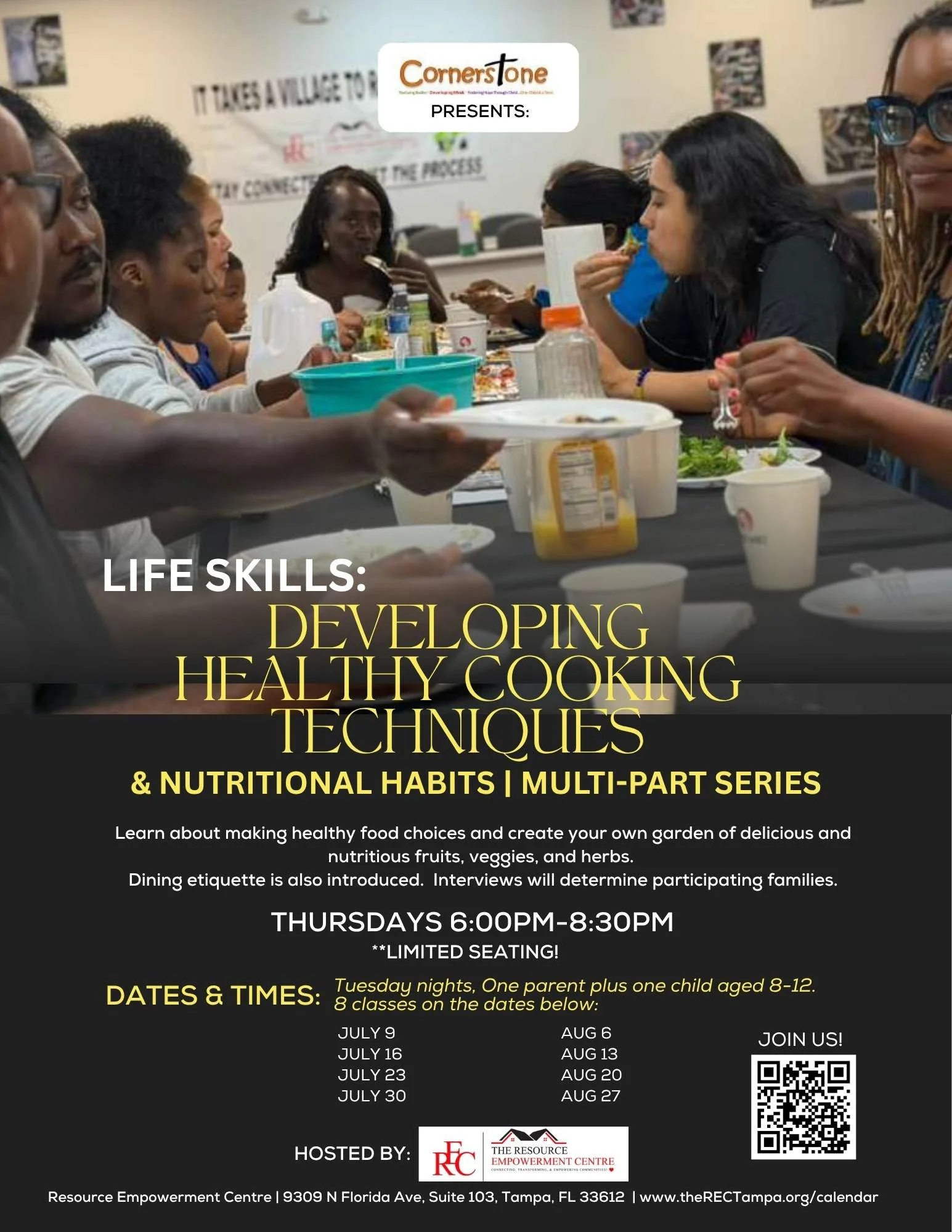 The REC and Cornerstone Ministries - Healthy Cooking CLasses