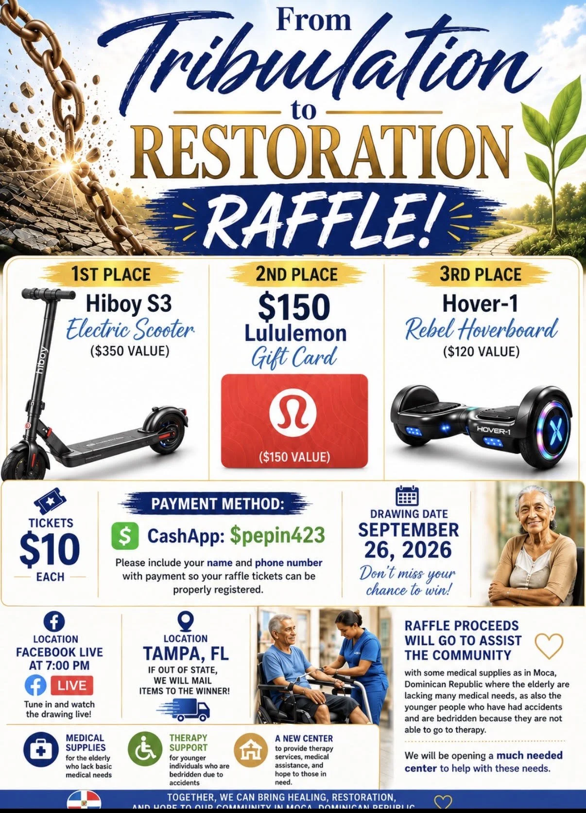 From Tribulation to Restoration - Raffle