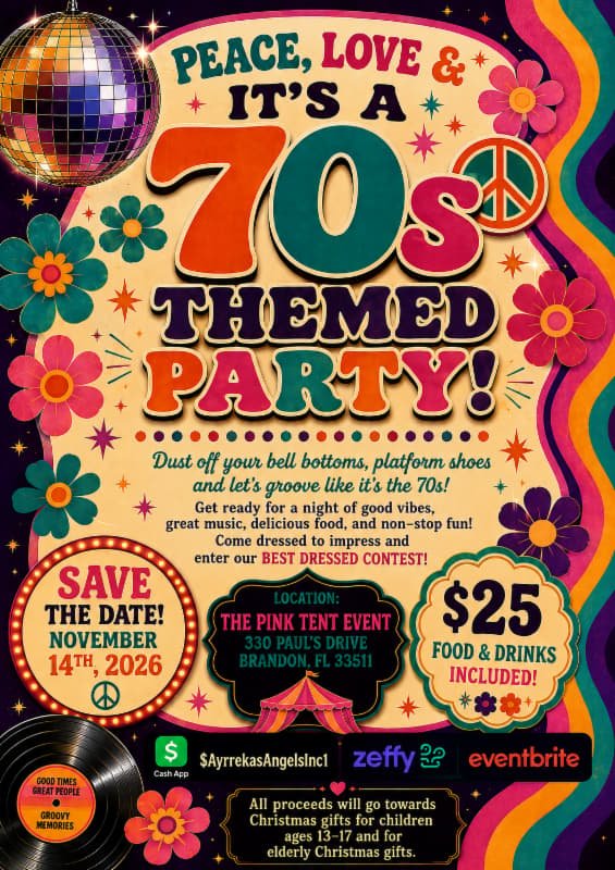 Ayr’Reka’s Angels - 70’s Themed Party