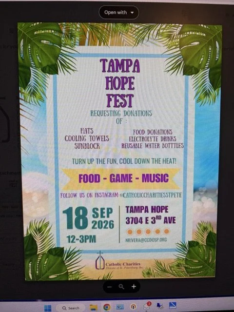Tampa Hope Fest - Volunteers, Vendors and Donations wanted