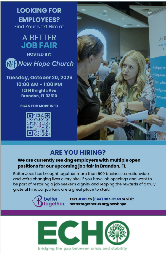 ECHO and Better Together - Job Fair Brandon
