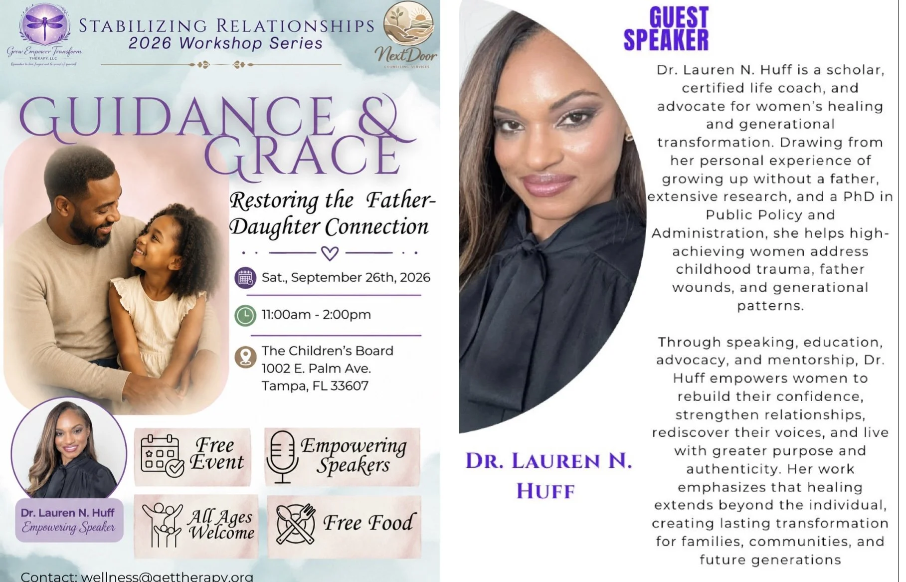 Guidance and Grace - Restoring the Father-Daughter connection