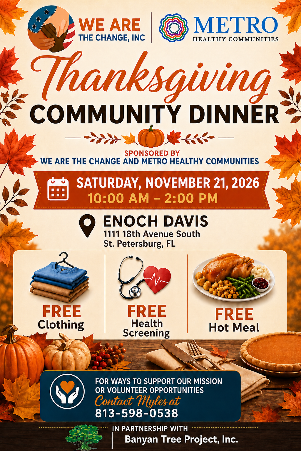 We are the Change - Community Thanksgiving Dinner