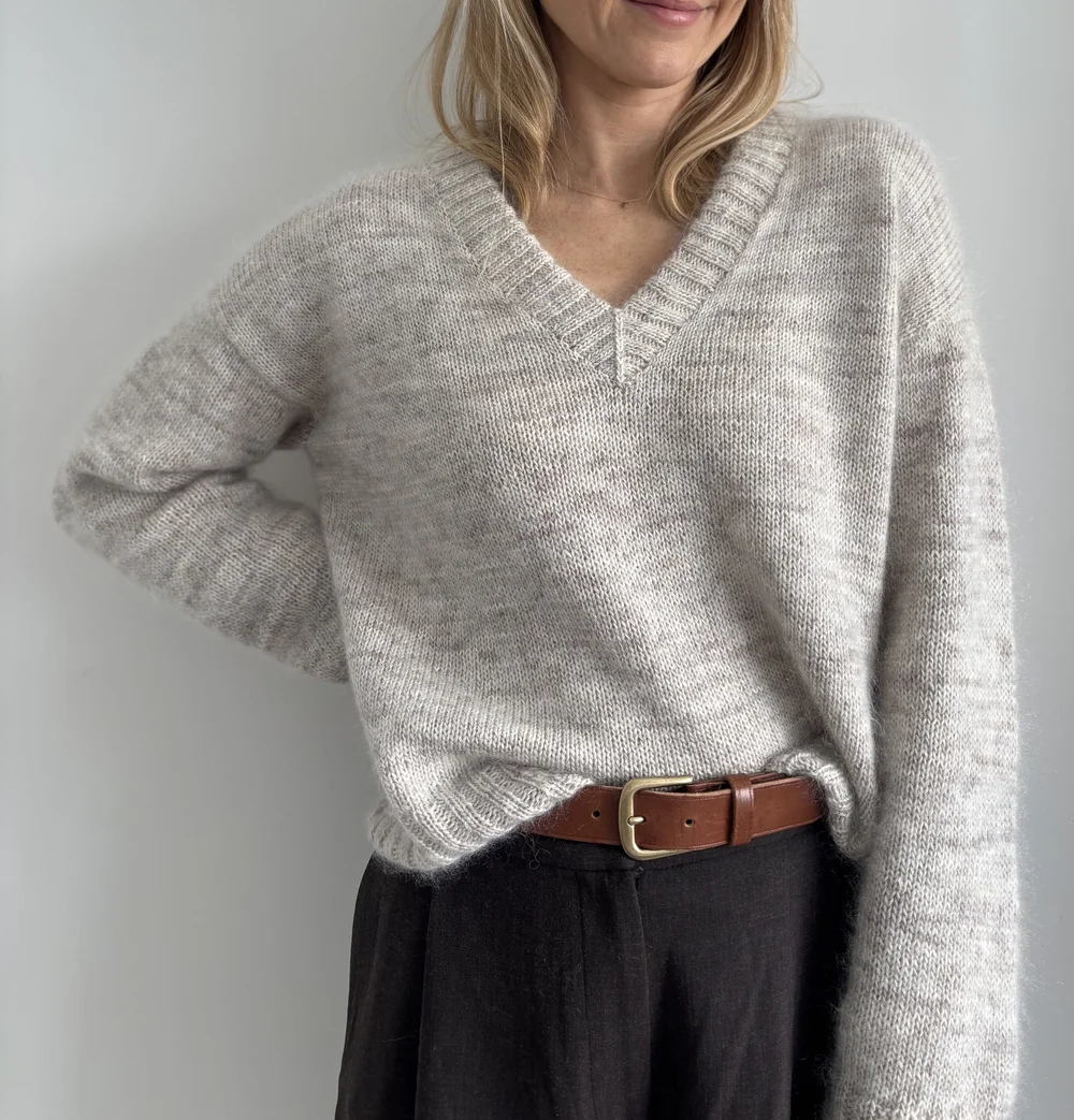 Saharan Sweater V Neck (English) — Coco Amour Knitwear