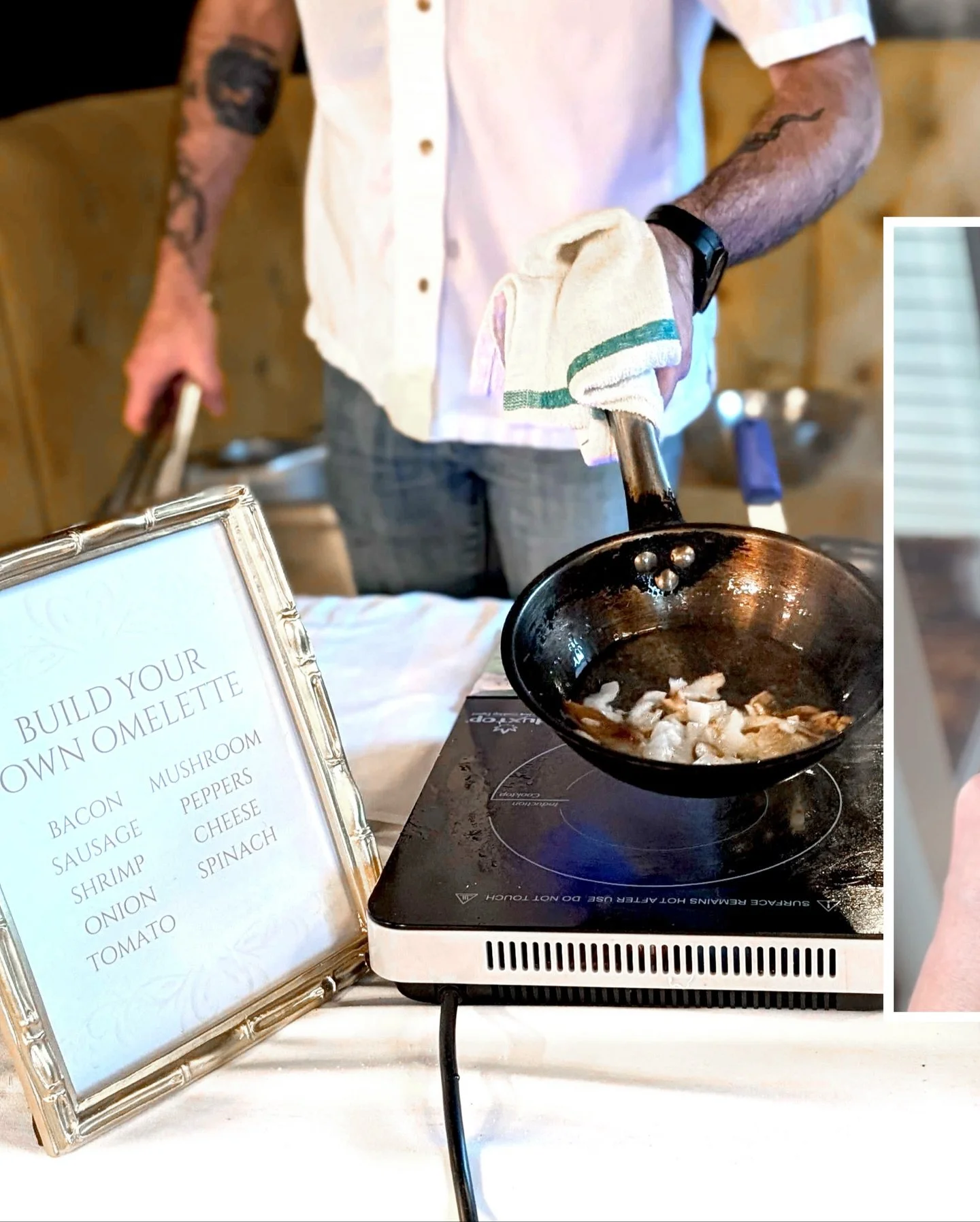 Is it too soon after the big meal to be craving brunch? 😏  Send your out-of-town guests home in style and treat yourself to some Sunday fun with our weekly brunch buffet between 11am-2pm 🍾 🍳  Enjoy a rotating selection of brunch and lunch favorite