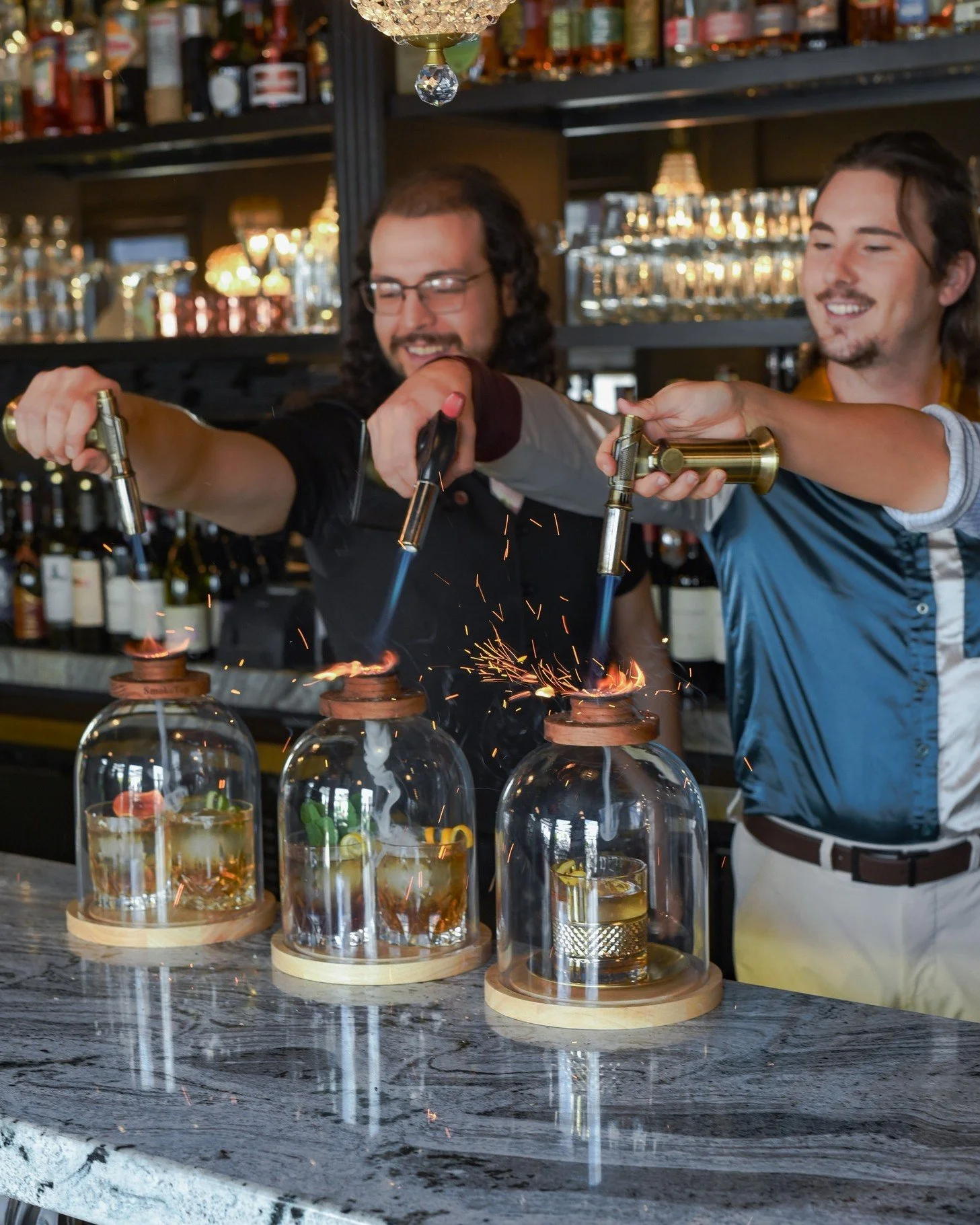 A little something to help you get your spark back: it's Industry Night! ✨ 🌗

How it Works: join us on the third Monday of every month to enjoy an extended, all-night Happy Hour featuring Bar Bites, Cocktails, and more. Rest your weary feet and let 