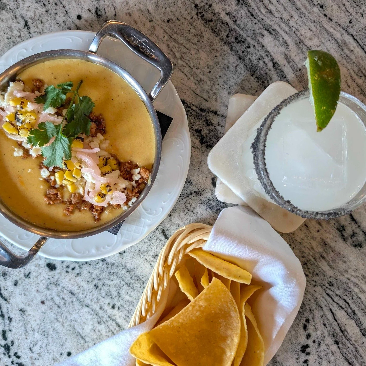 Our daily happy hour just got even better! 🔥  Our Peruvian Queso is now available at Happy Hour every day, Monday - Friday 3-6pm and Saturday &amp; Sunday 2-6pm! 

This Peruvian twist on classic queso features a kick of aji amarillo and a torched co