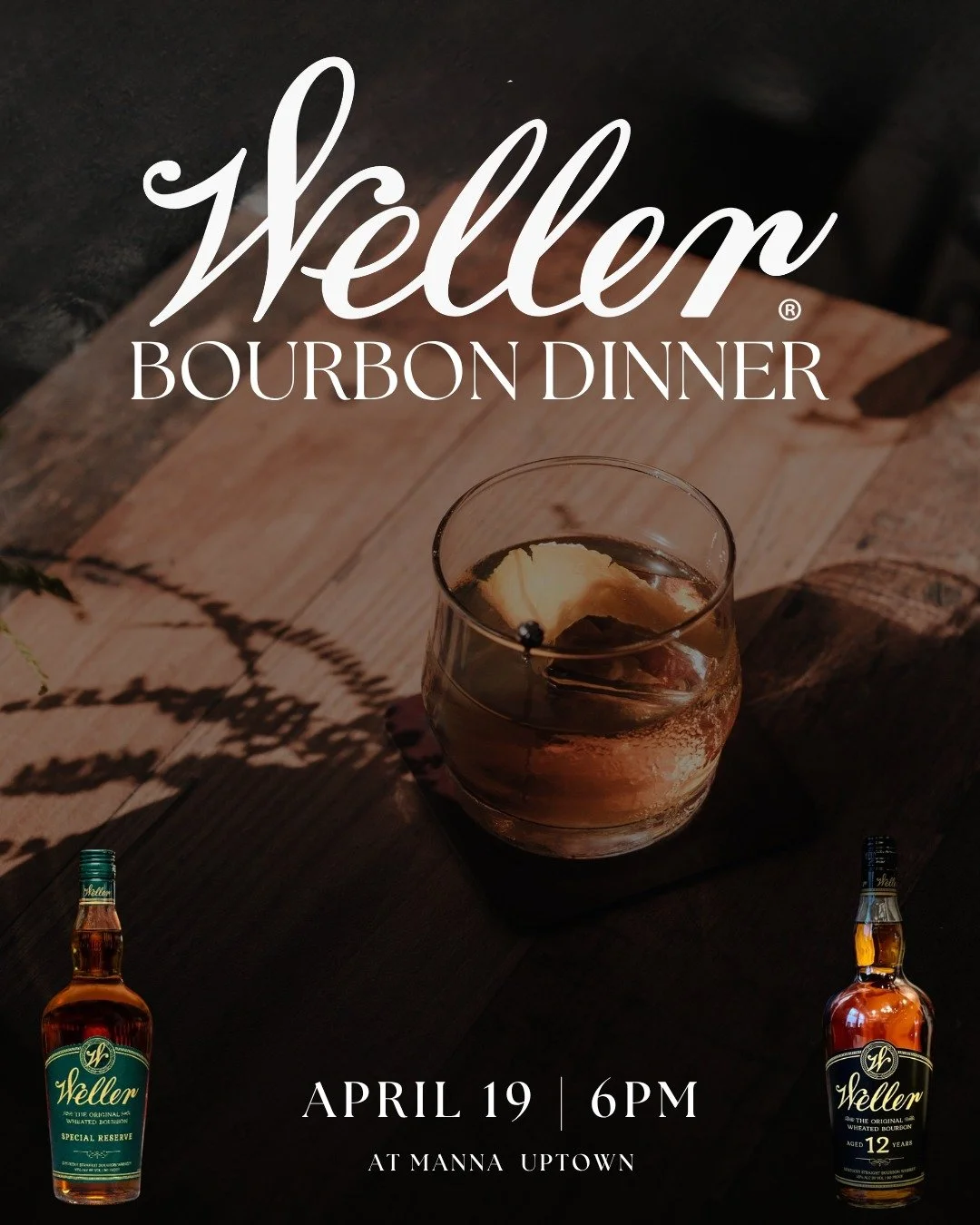 Immerse yourself in the world of Weller! 🥃✨ 

We are exploring four fantastic offerings from Weller (including two of our very own single barrel selects) alongside a curated pairing menu at this intimate bourbon dinner on Sunday, April 19.

Explore 