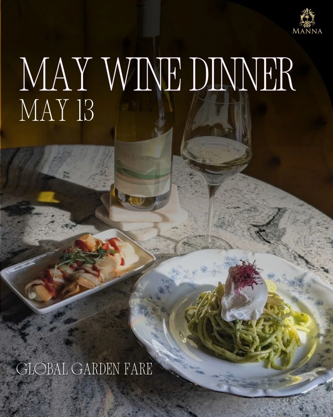 Join us for a seasonal journey through garden-driven dishes and global wines. We've crafted a five-course menu that focuses on some of our favorite fresh, from-the-earth flavors of spring.

And to find the perfect wine pairings we're traveling to New