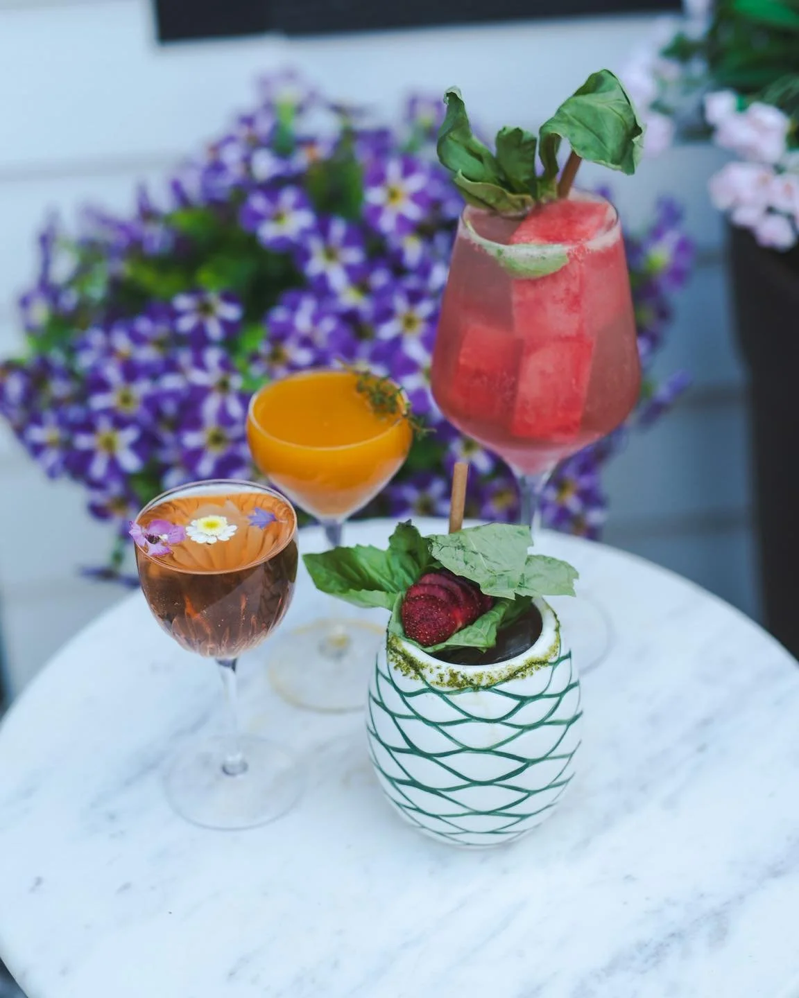 Postcards from Spring. 🌅 Our new cocktail menu is here to bring you the refresh you've been looking for. 🍹