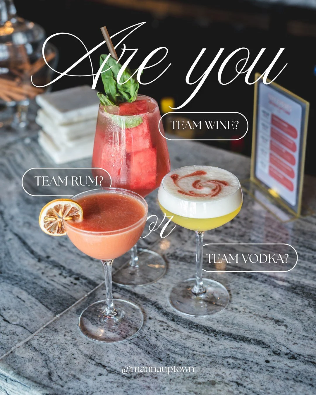 Who&rsquo;s championing this season&rsquo;s cocktail lineup for you? 🏆