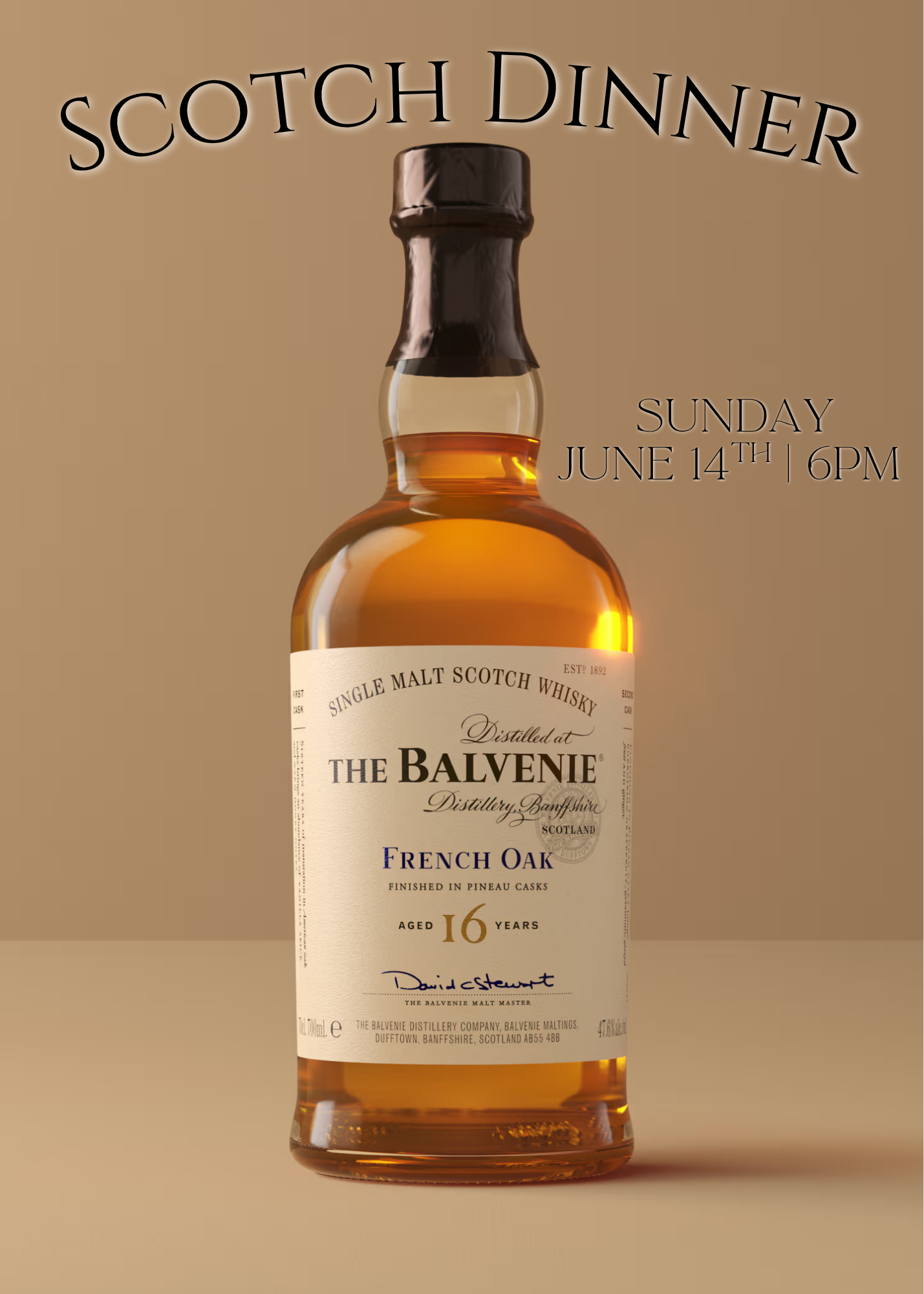 Balvenie Scotch Dinner