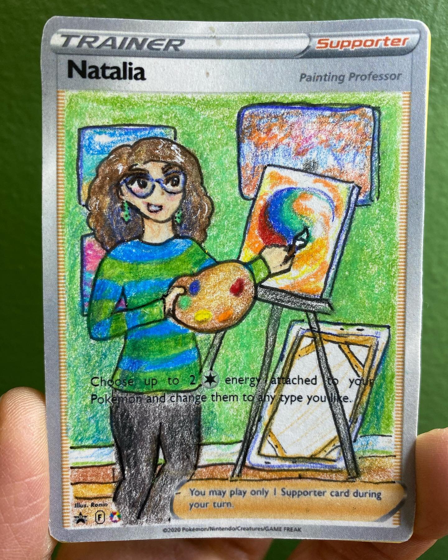 A kid at Pok&eacute;mon locals made me these cards to complete with my art! He also gave me a set with his own drawings on them. It was such a thoughtful gift 💕