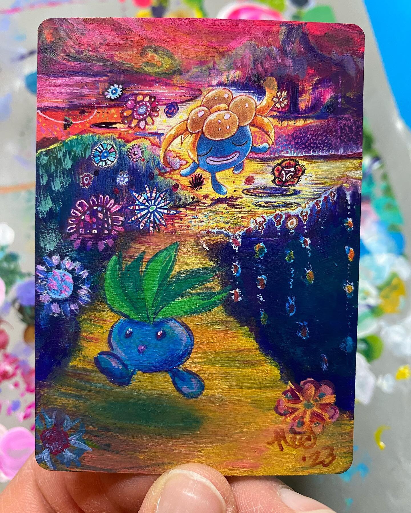 I painted this card alter on a Gloom originally illustrated by Tomokazu Komiya. It was a lot of fun!
#pokemon #pokemonfanart #nespaintscards #pokemoncardalter #pokemoncardart #acrylicgouache