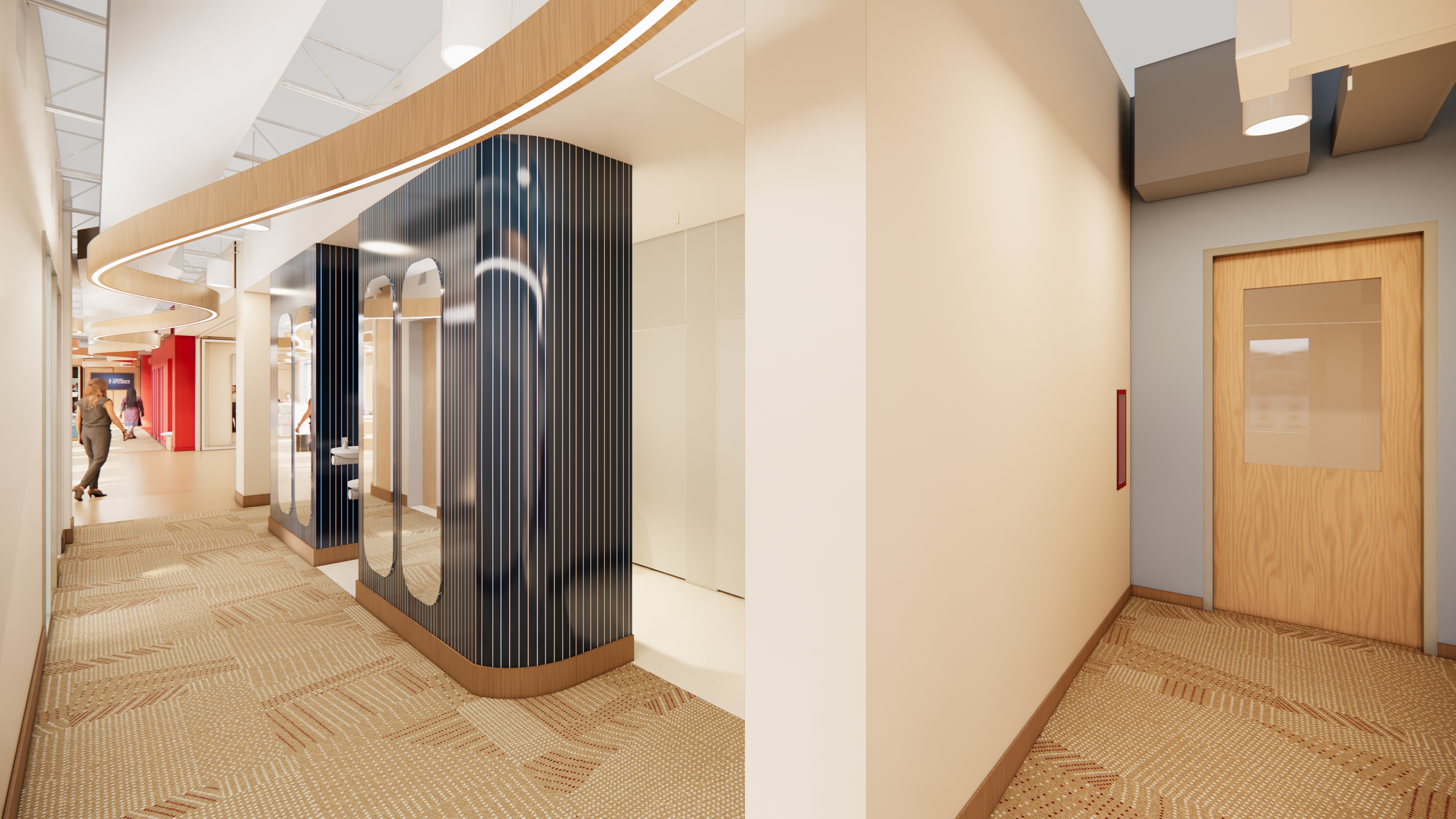 6 - Hallway towards Bathrooms.png