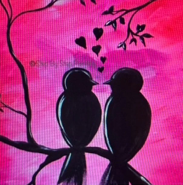 DC Fundraiser Instructional Painting  February 12" 6pm-8pm