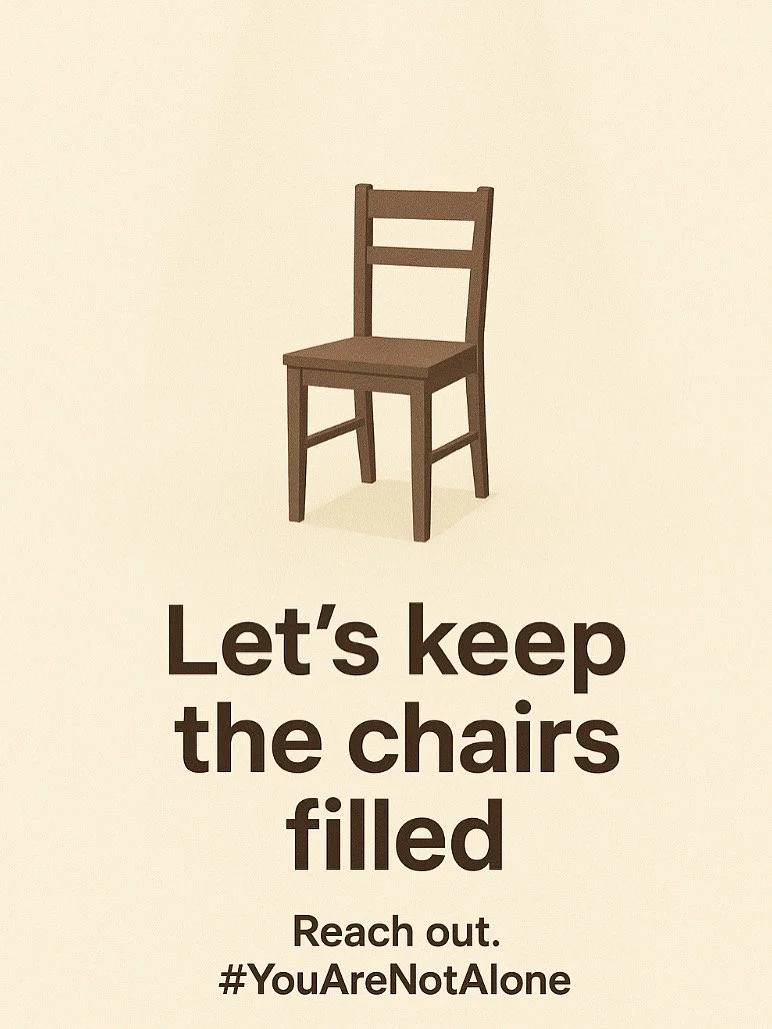 The Empty Chair: A Call to Action for Suicide Prevention Month