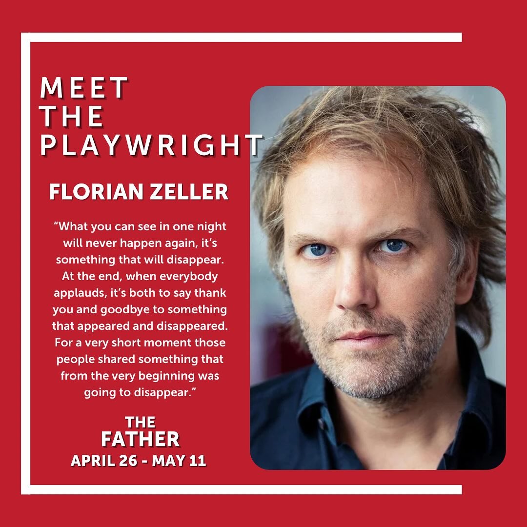 THE FATHER playwright Florian Zeller on why he&rsquo;s passionate about theatre in a 2015 interview with The Standard UK. 

Florian Zeller is a French novelist, playwright, screenwriter and filmmaker. He came to prominence with his third novel, The F