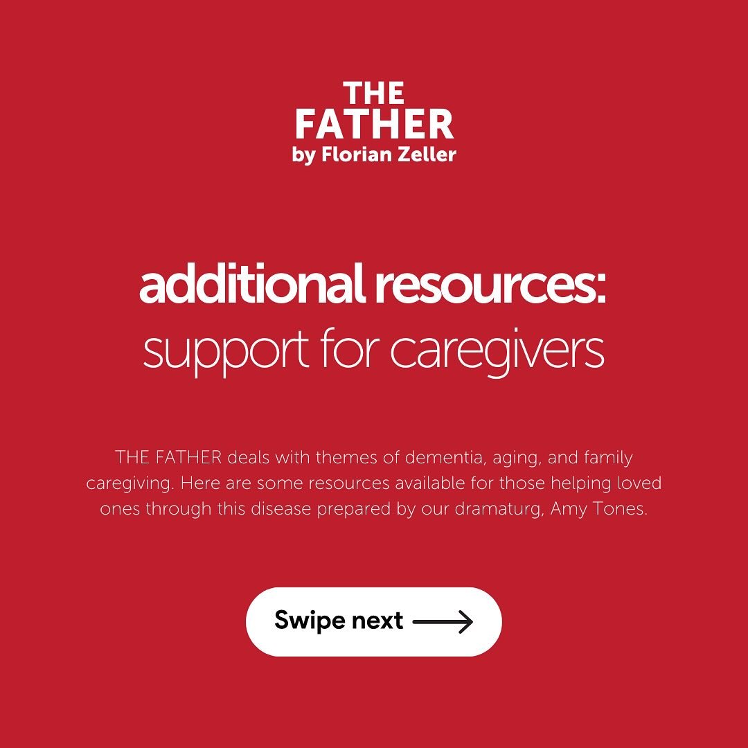 Join us in shedding light on the journey of caregivers supporting loved ones with dementia. Swipe left for valuable resources and support networks for caregivers, inspired by the emotional journey depicted in 4th Wall Theatre&rsquo;s upcoming product