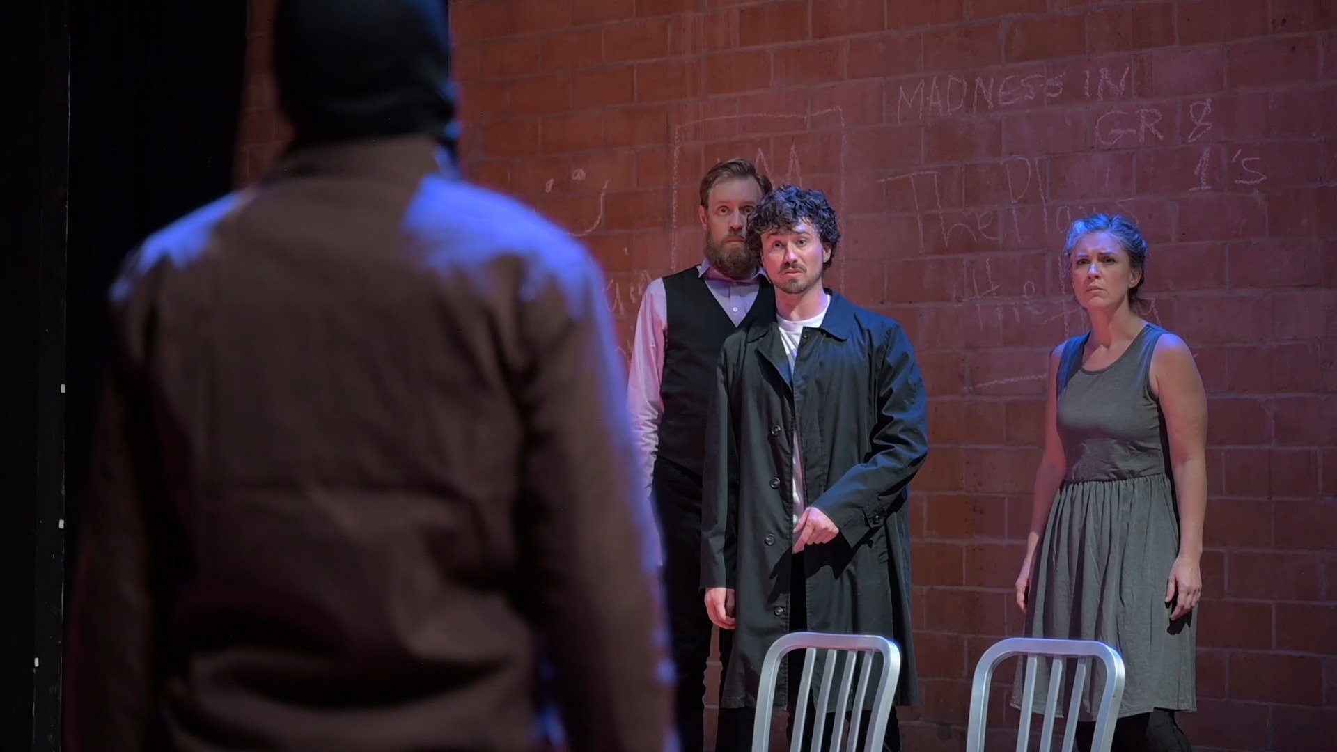 Regarded by many as the greatest play of all time, we invite you to visit the world of BEDLAM'S HAMLET, playing May 2 - 24.
In this stripped down, modern adaptation from Off-Broadway theatre company BEDLAM, 4 actors take on over 30 roles as they of